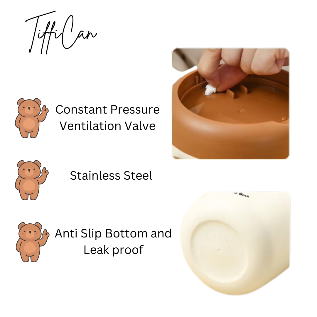 Tiffican -Panda Breakfast Soup Cup/ Lunch Box