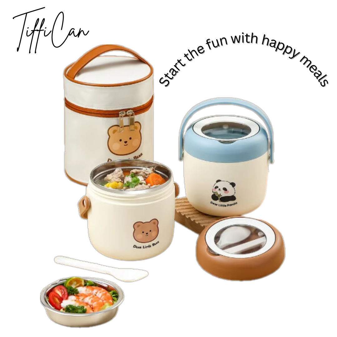 Tiffican -Panda Breakfast Soup Cup/ Lunch Box
