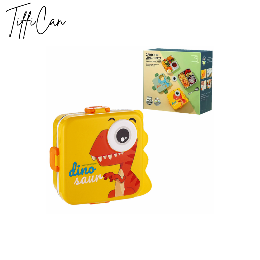 Tiffican - Dino Kids Lunch Box with Sauce Cup