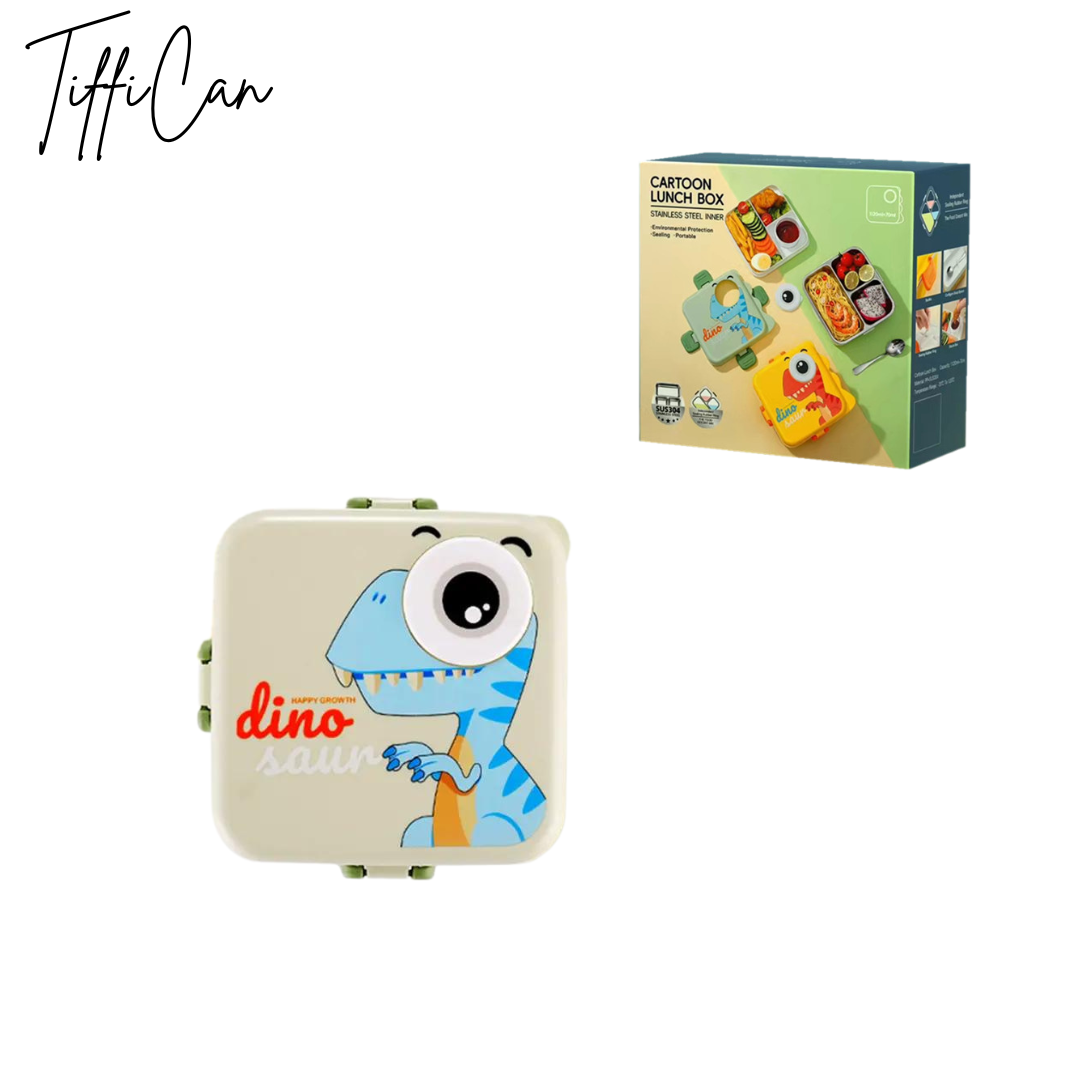 Tiffican - Dino Kids Lunch Box with Sauce Cup