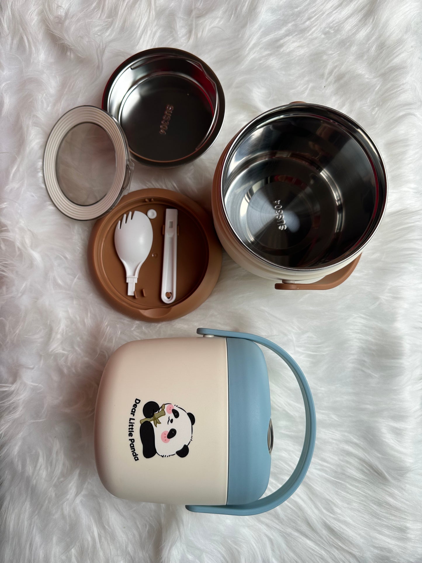 Tiffican -Panda Breakfast Soup Cup/ Lunch Box
