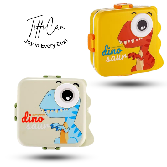 Tiffican - Dino Kids Lunch Box with Sauce Cup