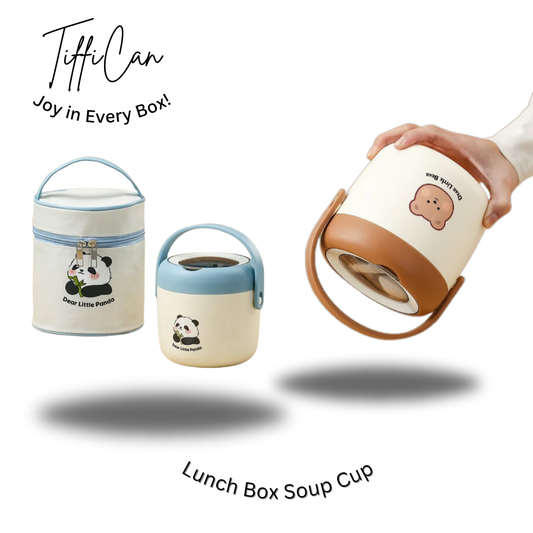 Tiffican -Panda Breakfast Soup Cup/ Lunch Box
